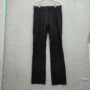 Betabrand Men Pants L Black Chino Rayon‎ Nylon Logo Dress Workwear